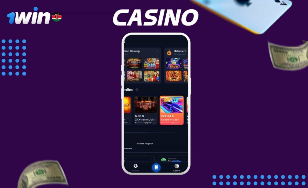 How to play casino games at 1win app in Kenya