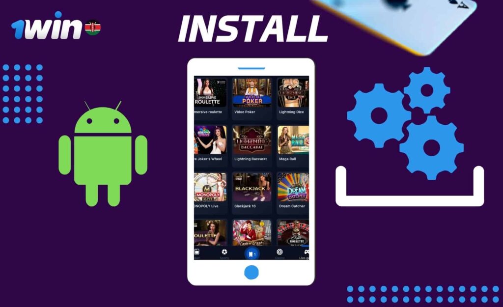 1win Kenya sports betting and casino application Install for Android