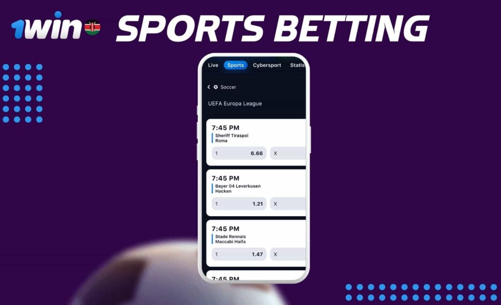 1win Sports Betting application download in Kenya