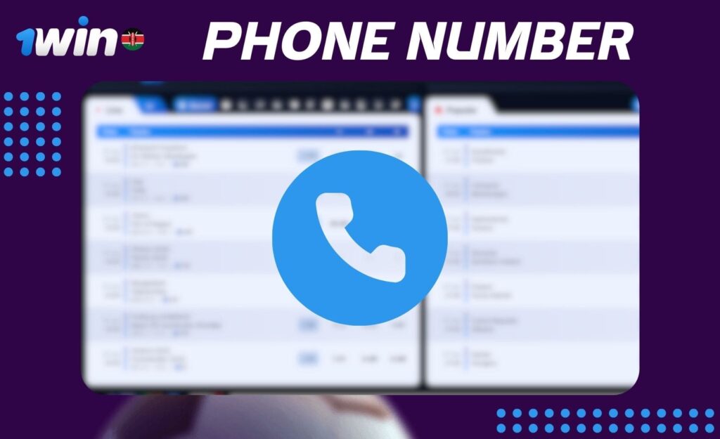 1win Kenya technical support phone number