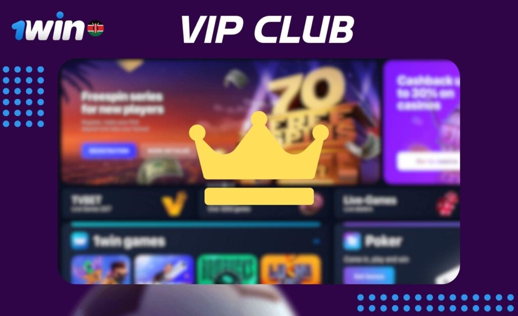 1win Kenya gambling site VIP Club overview